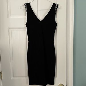 New Aqua Black Cocktail Dress Size Medium